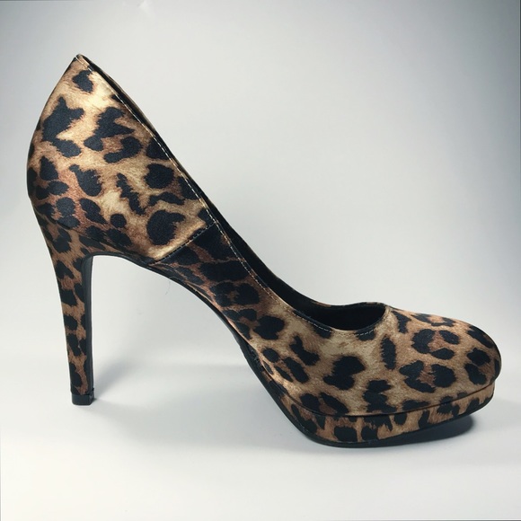 Fiori Shoes - SATIN LEOPARD HIGH HEELS